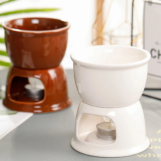 1 PZ Mini Fonduta Ceramica Formaggio Fonduta Cioccolato Fusa Casa Hot Pot Cup YK