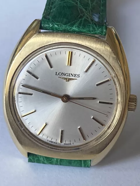 Longines Vintage 6942 1584-1 Carica Manuale Orologio Placcato Oro Watch Montre