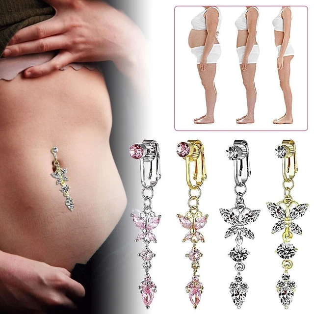 Belly Ring Belly Button Cartilage Clip Body Jewelry Fake Belly Piercing Clip