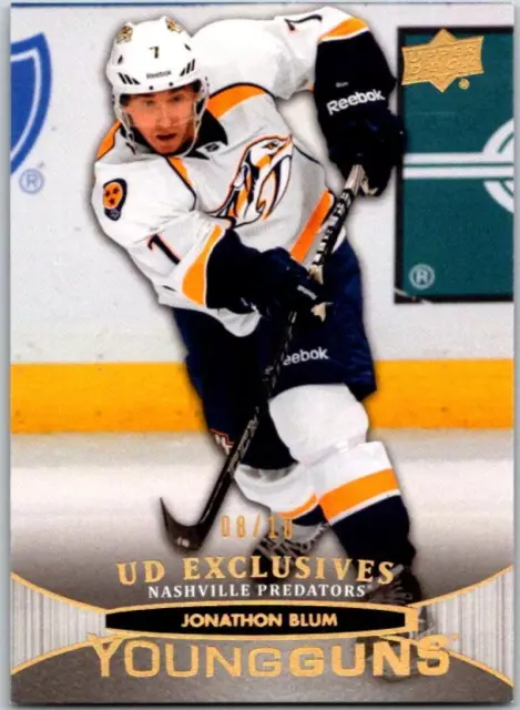 HCWPP - 2011-12 Upper Deck Exclusives High Gloss JONATHON BLUM 8/10 - 294158 3