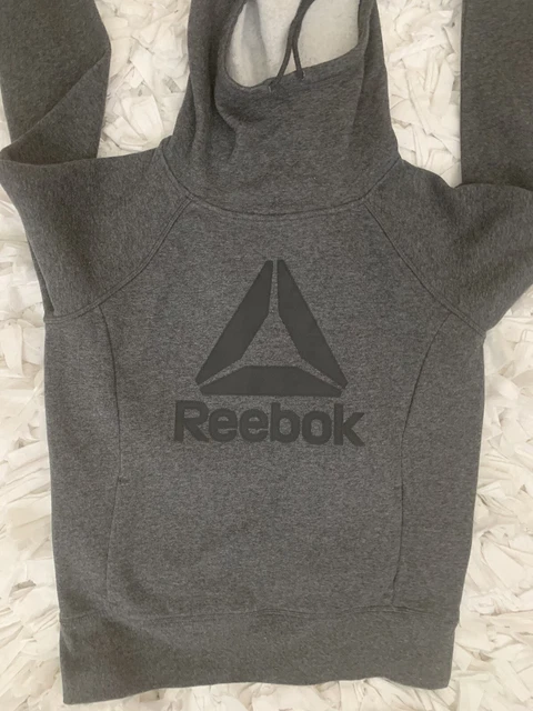 Reebok Hoodie Youth Small Gray Long Sleeve Pullover Sweatshirt