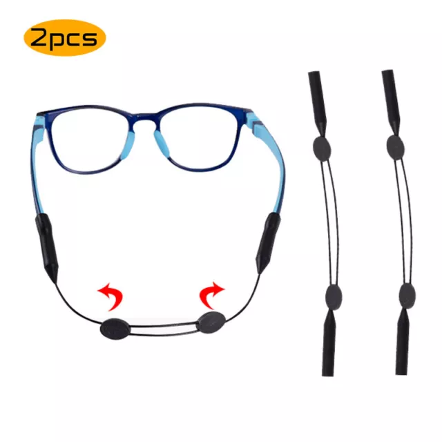 2er-Pack Brillenband Verstellbar Sportbrille rutschfeste Schnurhalter kette