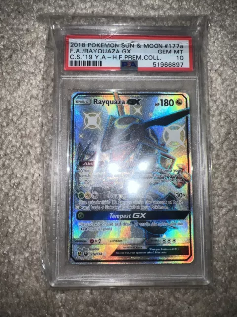 Shiny Rayquaza GX Sun & Moon Promo #177a PSA 10 GEM MINT