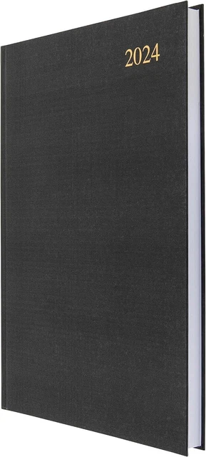 Cornell 2024 A5 Day-to-a-Page Diaries - Pack Of 5 Appointment Planners (Burgundy) - View #7