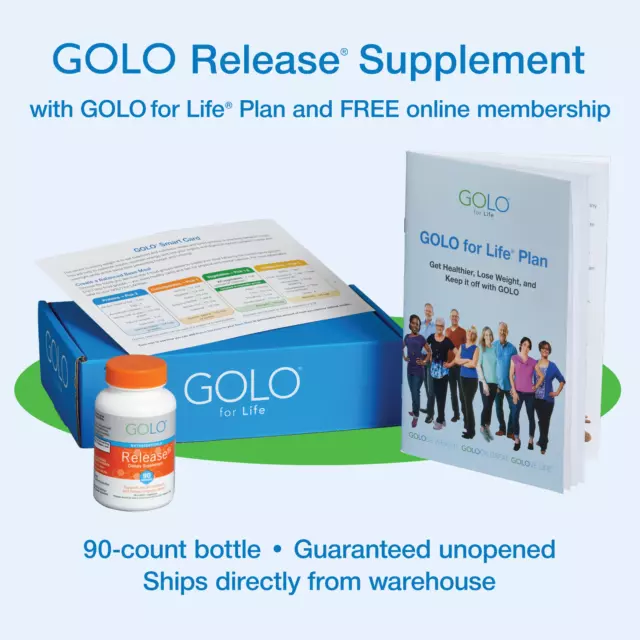 GOLO Release supplement w/GOLO for Life Plan (90 capsules) SOLD BY GOLO