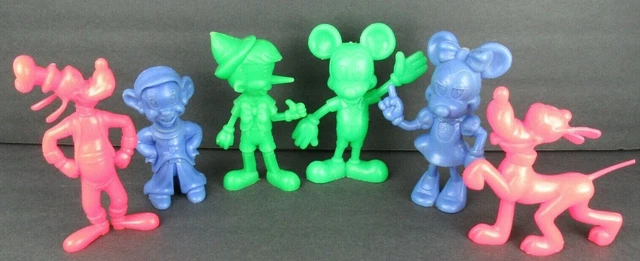 VINTAGE WALT DISNEY LARGE LOT PLASTIC FIGURES (GOOFY, PLUTO, MICKEY, MINNIE, etc