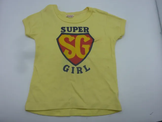 Vintage 1980s Super Girl Super Heroes T-Shirt Top Girls Youth Kids Rare