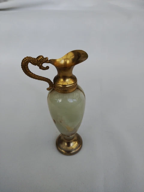 Pichet Aiguière Laiton Patiné Antique – Collection Poterie Indienne