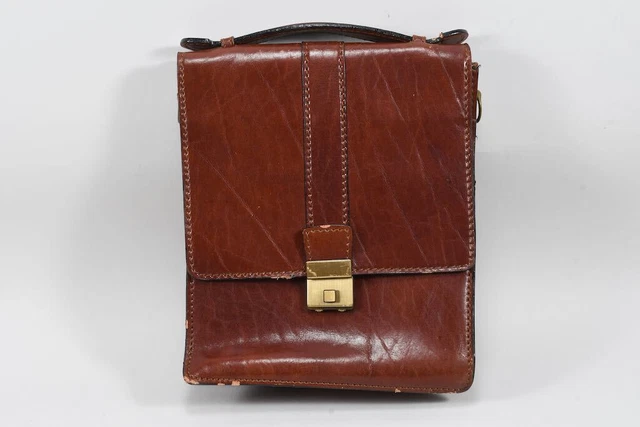 M12B09 - Borsa vintage in pelle The Tramp