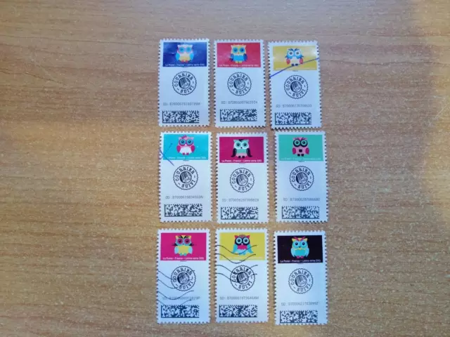 Série timbres suivi 2020,AU 1921 au AU 1929 2