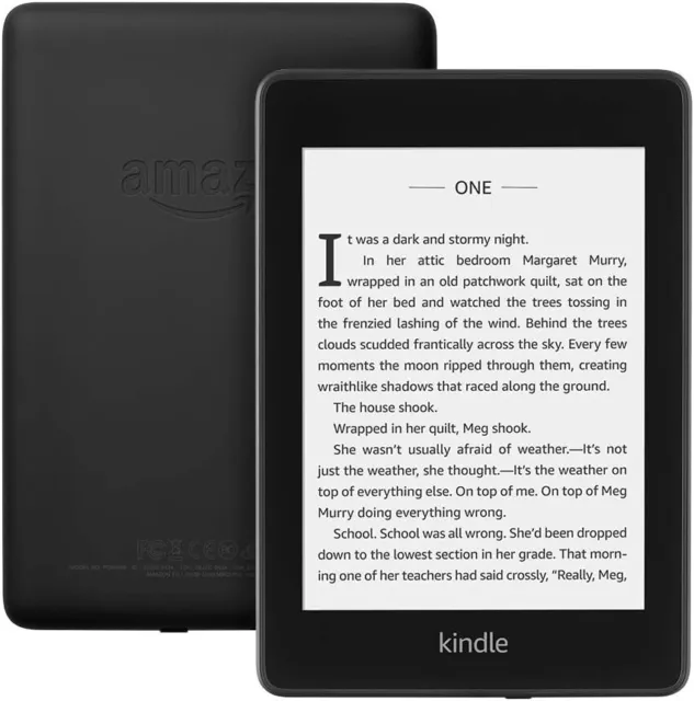 Amazon Kindle Paperwhite NOW Waterproof 6" 10th Generation 8GB—with Ads Black