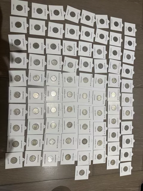 British Coin Collection - Ranging From 1926 - 1967 - All Sixpence - 83 Coins