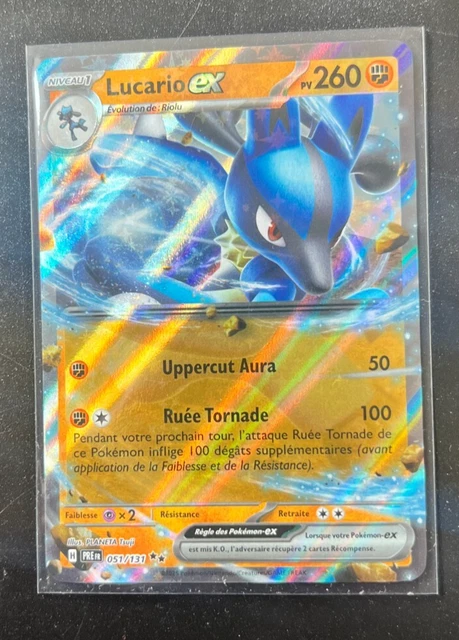 Lucario Ex 051/131 Ultraboost X Écarlate Et Violet 8.5 Évolutions Prismatiques - Coffret 10 Cartes Pokémon Françaises