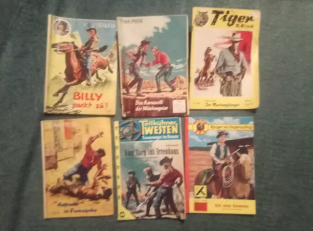 6 Wildwest Romane Verschiedene verlage  paket 22