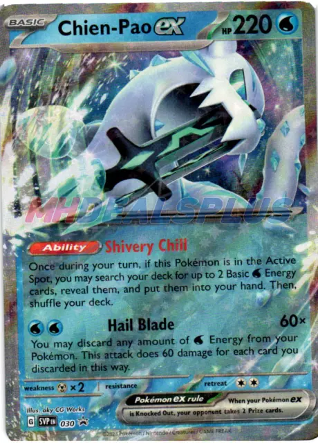NM Pokemon Chien-Pao EX SVP030 Black Star Promo Card