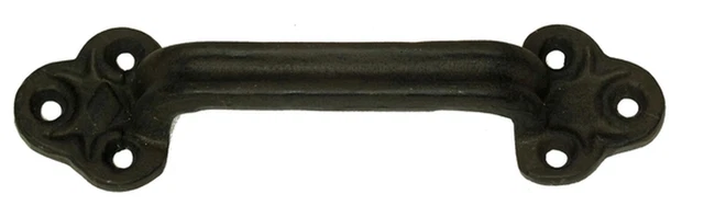 SET OF 6 Large Cast Iron Gate Door Cabinet Drawer Pulls Knobs Handles Decor 9"