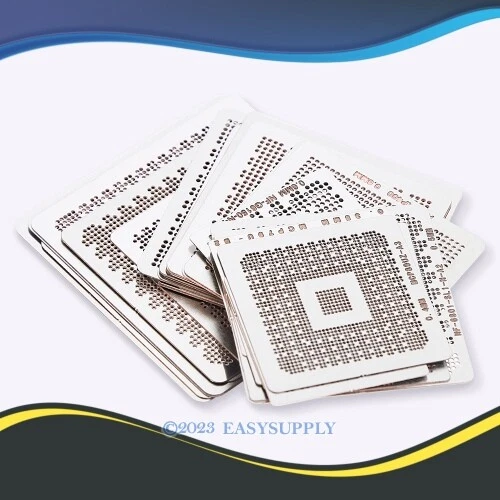 Pochoirs BGA Chauffés Directement 36 Pièces pour Ordinateur Portable/GPU/CPU