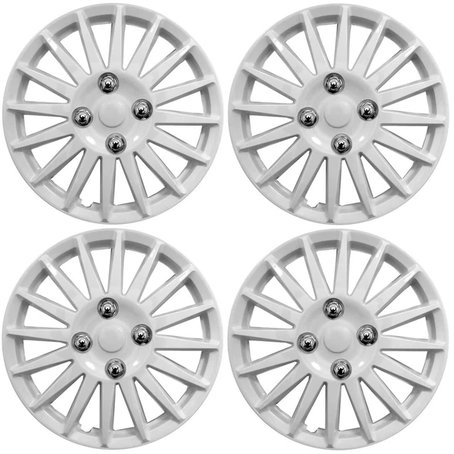 Copricerchi auto universali VW Caddy 14" bianco fulmine