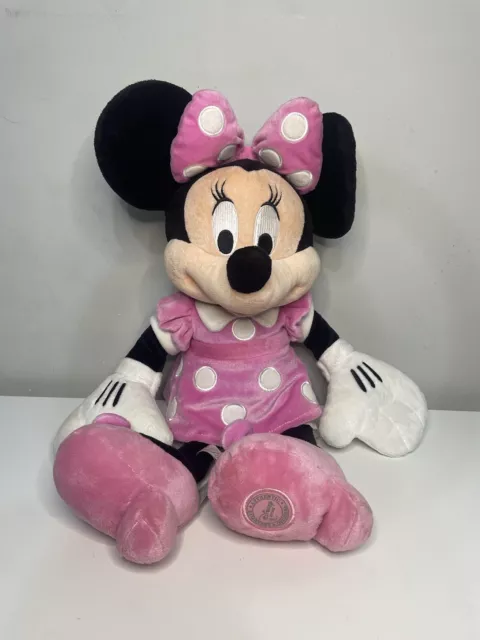 Genuine Disney Store Minnie Mouse Stamped Plush Soft Toy