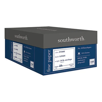 Southworth ENVELOPE,LN#10,25% COT,IY J564-10 SOUTHWORTH CO. Southworth J564-10