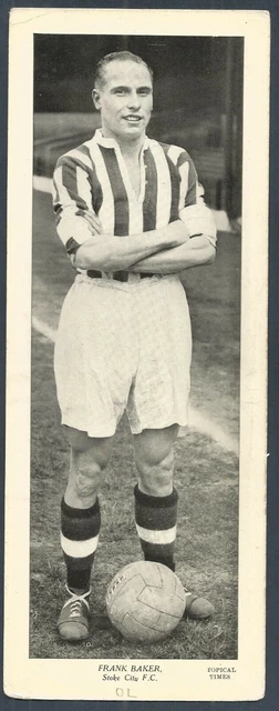Topical Times Footballer 1938-Stoke City-Frank Baker
