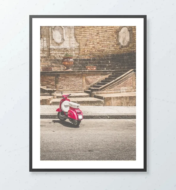 Poster 50x70 cm - Vespa 50 Special - LOCANDINA SCOOTER LAMBRETTA IDEA REGALO