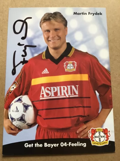 Martin Frydek, Czech Republic 🇨🇿 Bayer 04 Leverkusen 1998/99 hand signed