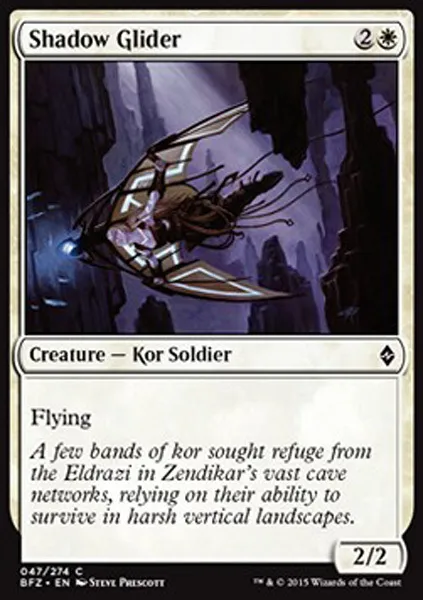 MTG 4x SHADOW GLIDER - ALIANTE DELL'OMBRA - BFZ - MAGIC