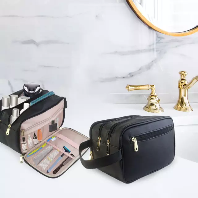 Borsa da toilette da uomo multifunzionale Organizer per il trucco per la