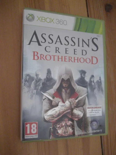 jeu xbox 360   disque avec rayures        assassins creed  brotherhood