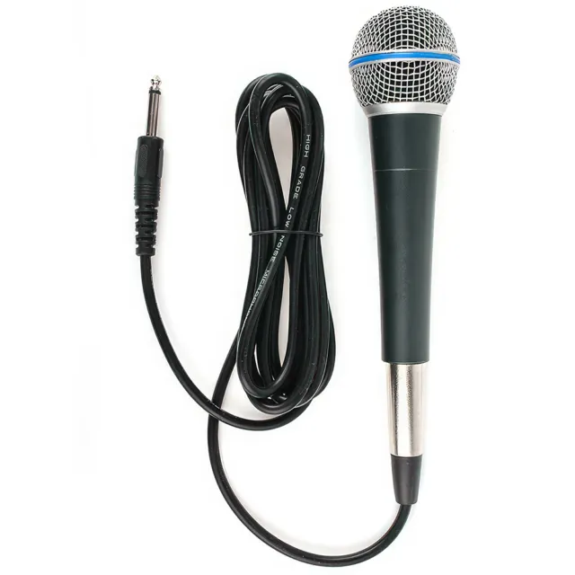 Supernieren Dynamisches Mikrofon Handheld Microphone Set für Party Karaoke 6,5mm