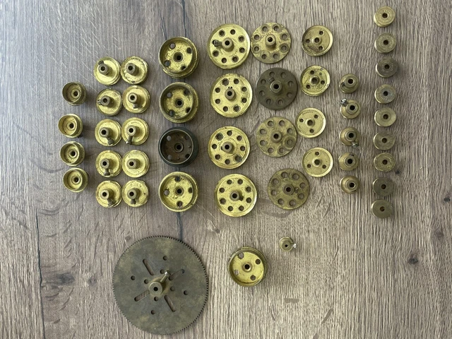 Lot Meccano N°20 - 31 Roues pneus enjoliveur _ Vintage toy