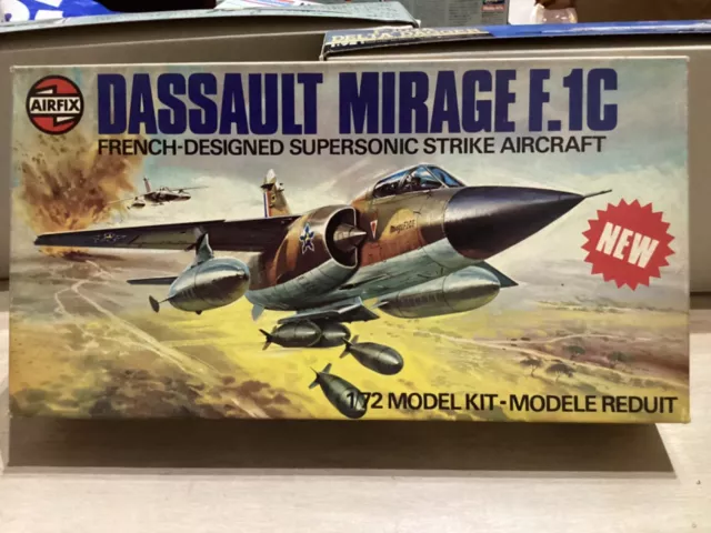 Airfix 1/72 Dassault Mirage F.1C 1978 pre-owned kit