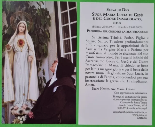 S.d.D. Suor Maria Lucia di Gesù e del Cuore Immacolato - (A3-35)