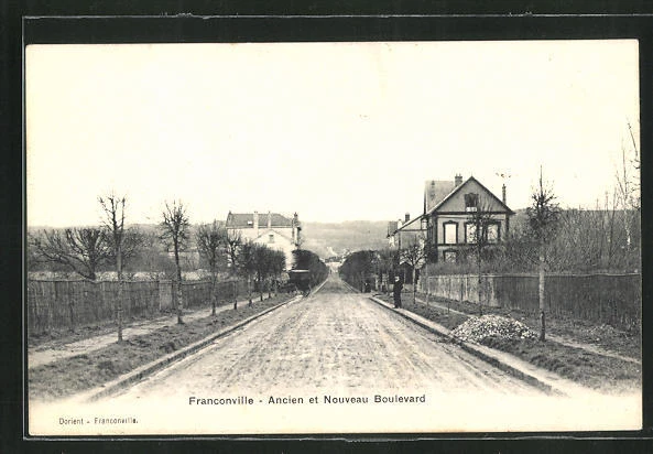 CPA Franconville, Ancien et Nouveau Boulevard
