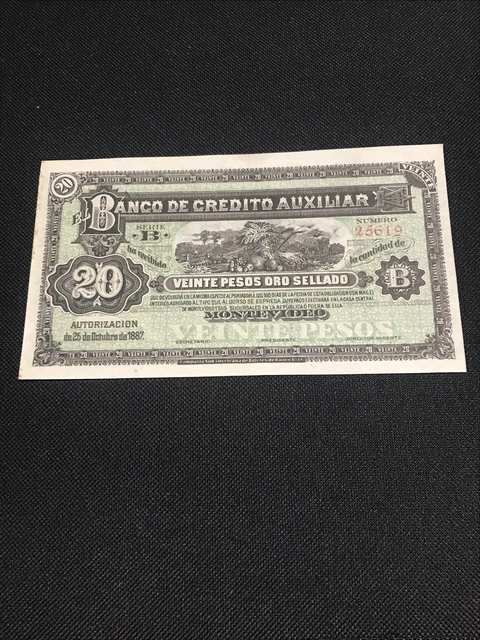 Uruguay - 1887 - 20 Pesos -
