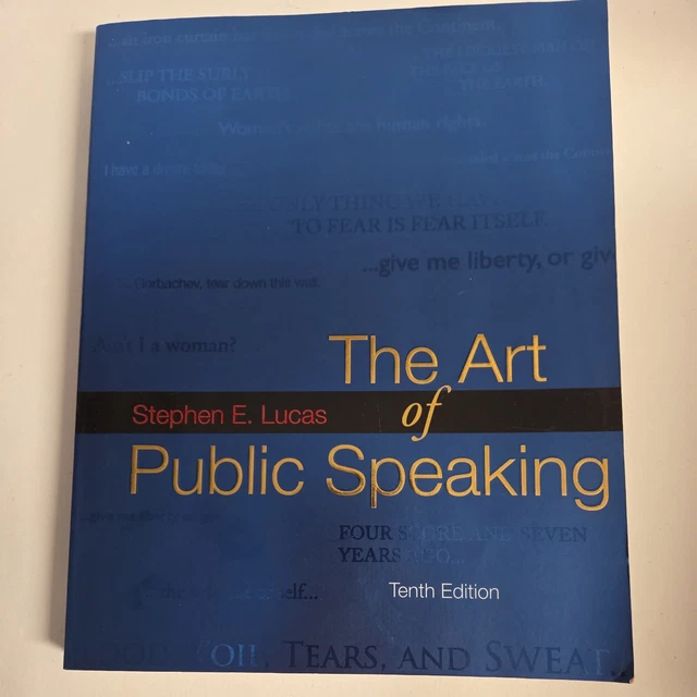 ART OF PUBLIC Speaking with Connect Lucas by Stephen E. Lucas (2008, Trade... £7.54 - PicClick UK