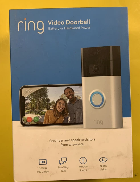 Anillo Doorbell 2 1080p Níquel Satinado Totalmente Nuevo \ Sellado Envío GRATUITO