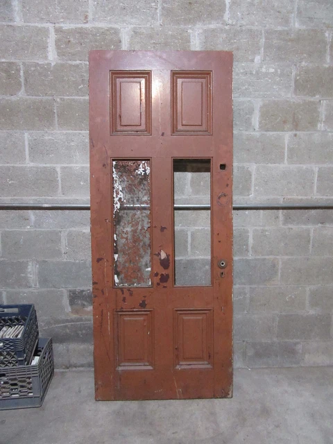 ~ ORNATE ANTIQUE VICTORIAN DOOR ~ 33.75 x 83 ~ ARCHITECTURAL SALVAGE ~
