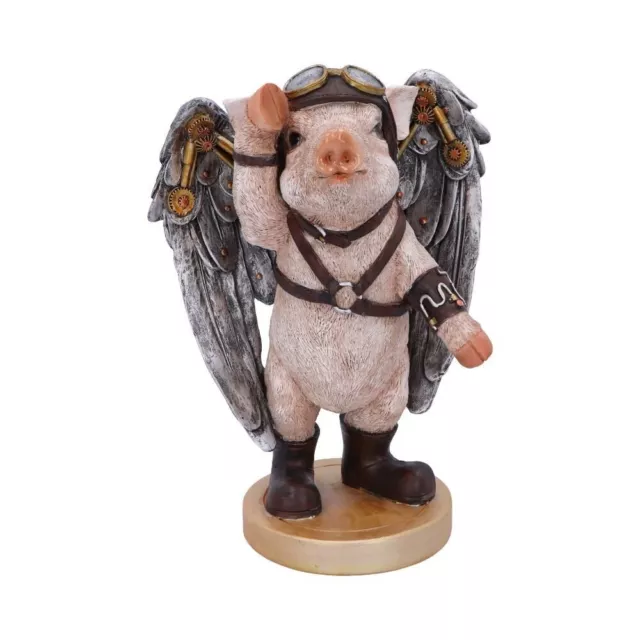 Nemesis Now Porky Pilot Steampunk Schwein Figur 23 cm