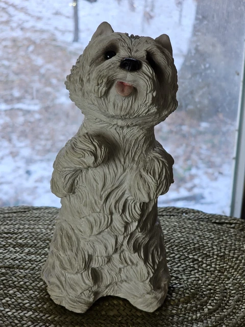 Vtg Sandicast West Highland White Terrier 8"  Ceramic Resin Dog