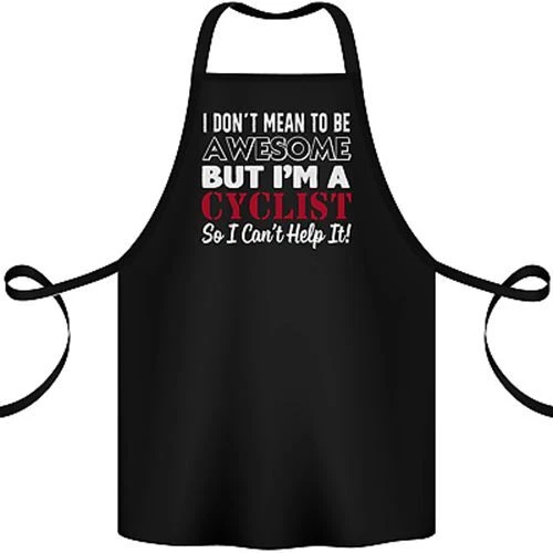 Grembiule da ciclista Cycling I Dont Mean to Be Awesome 100% biologico
