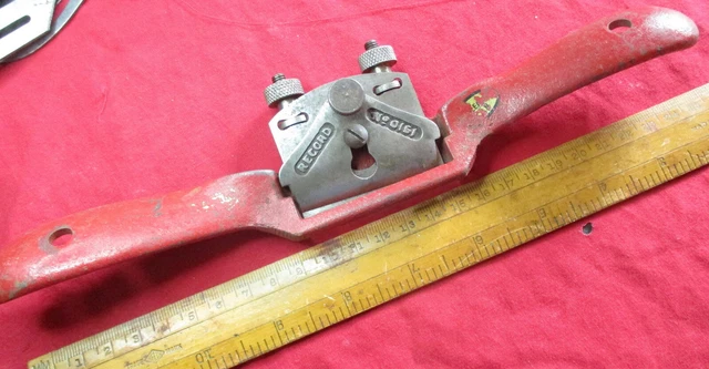 Record Spokeshave N0. 0151 Tungsten Blade Usable Cabinet Makers Carpentry