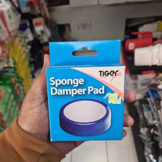 Sponge Dampener Pad Fingertip Water Moistener Paperwork Notes Office Stamps Mailing Envelopes