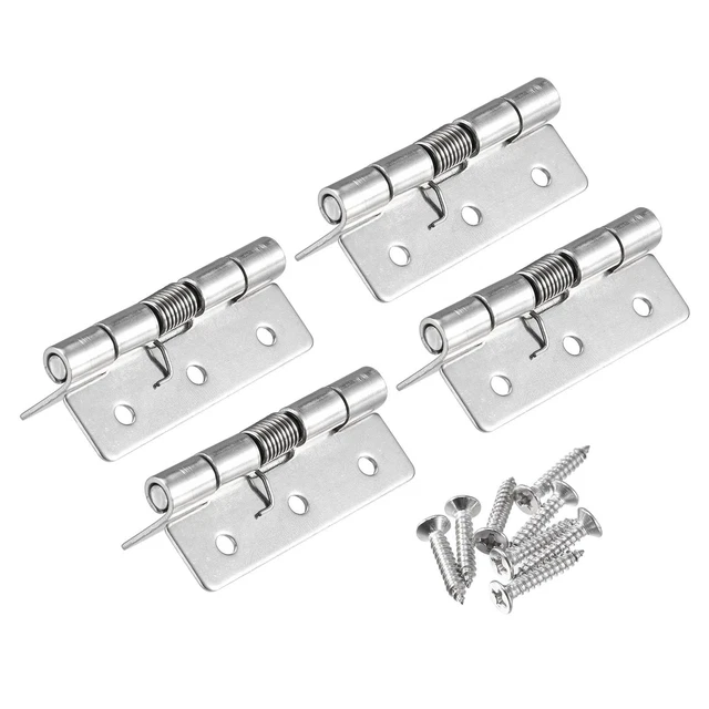 Lot De 10 Charnières à Ressort Pour Porte D'armoire/penderie - Argenté, 26x30mm, Marque Uxcell
