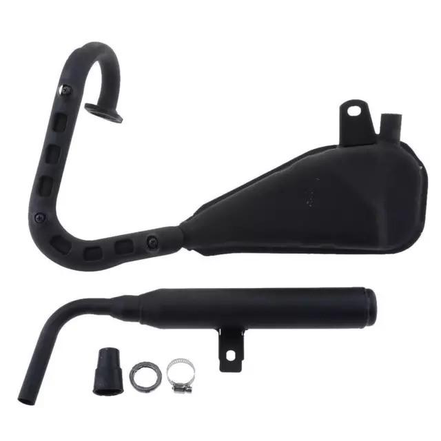 Black Exhaust Pipe + Muffler Silencer for Yamaha PW50 Peewee50