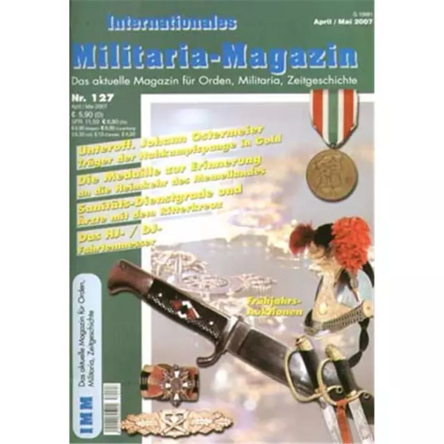 Internationales Militaria-Magazin IMM 127 Nahkampfspange HJ Ritterkreuz Weimarer