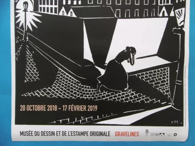 MASEREEL Frans DEPREZ Olivier Affiche originale Ville Gravelines Blankenberge 2