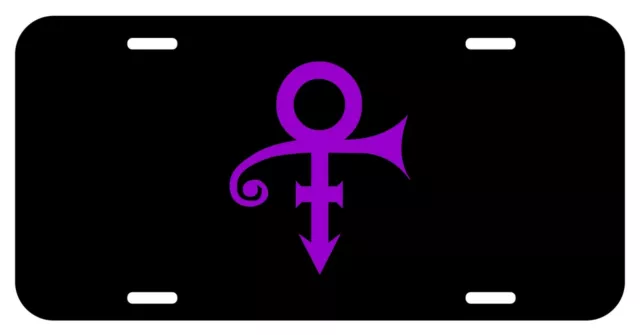 Prince License Plate Remember Car Tag Purple Rain 1999 Black Aluminum Metal