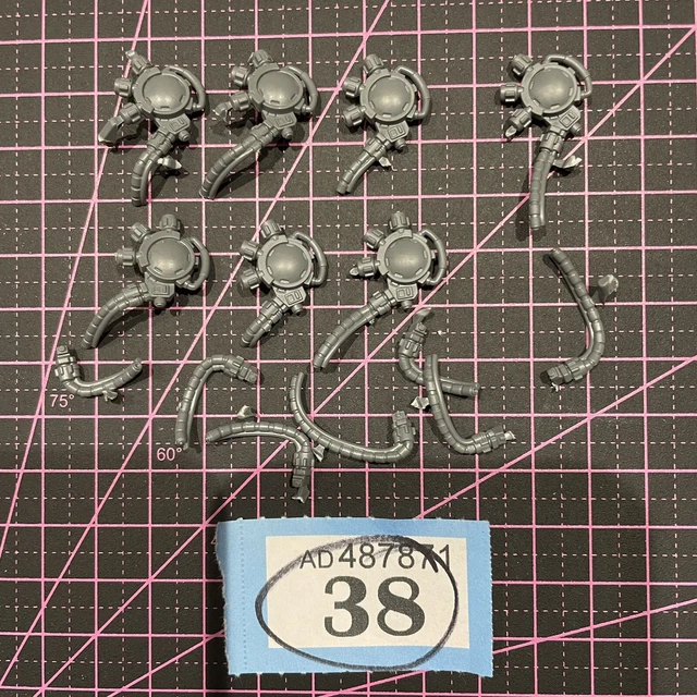 Action Figure Warhammer 40k, Primaris Space Marine Hellblaster (AP), Modellino Finito, Altezza 18 Cm, Nuovo